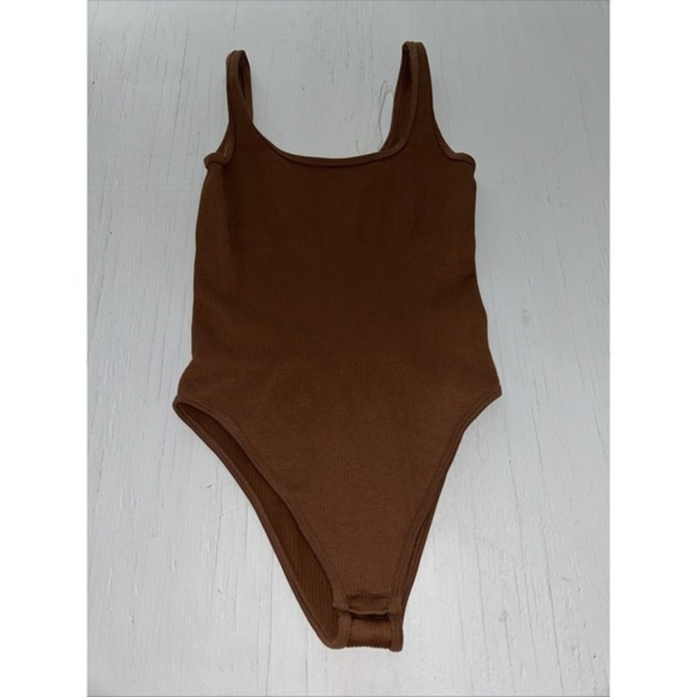 OQQ Brown Bodysuit Small